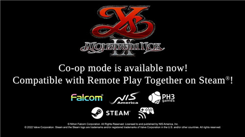 《伊苏9》PC版更新 加入本地合作模式