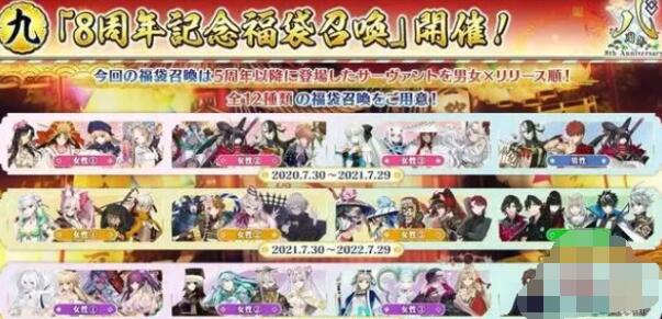 fgo八周年福袋选哪个好