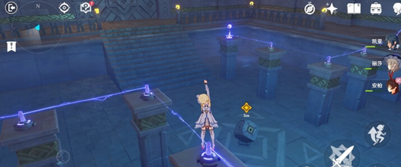 原神海上盛珠钿无战斗跑图，按流程轻松拿奖励